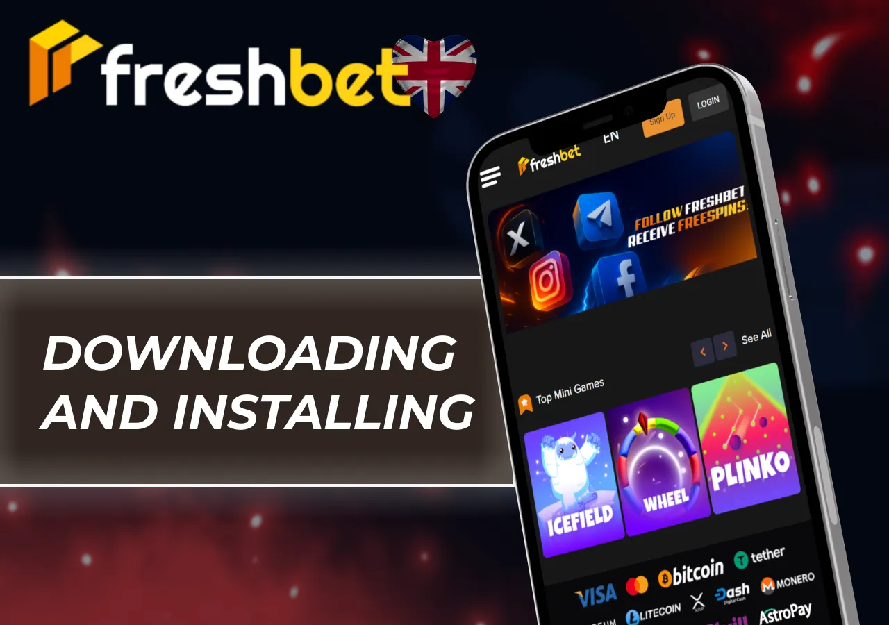 Main steps for installing the mobile app on a smartphone with a clear process guide.